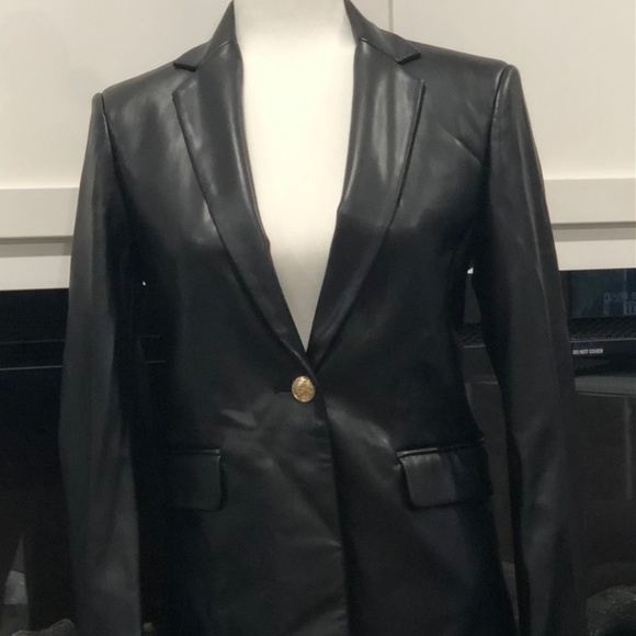 Zara faux leather blazer - Picture 2 of 5